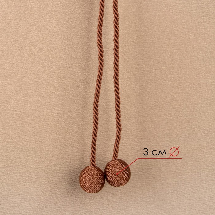 Кисть для штор "Бомбей", L-84(±1)см, 71, цвет медный