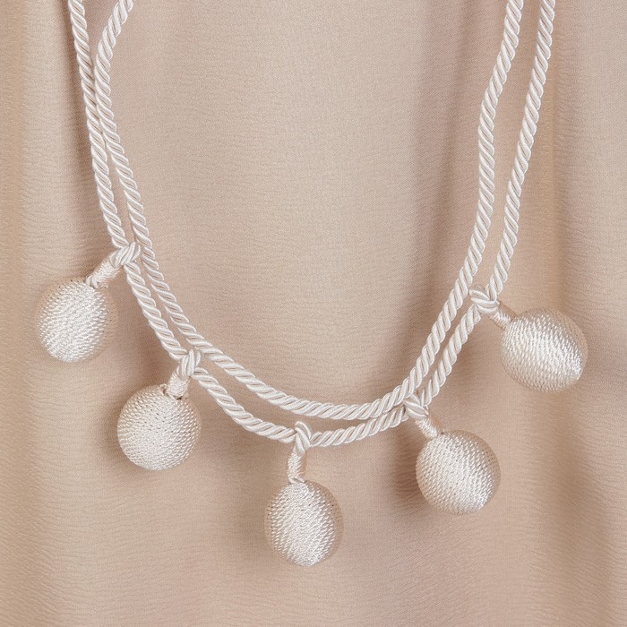 Кисть для штор "Шарлин", L-75(±1)см, 02, цвет бежевый