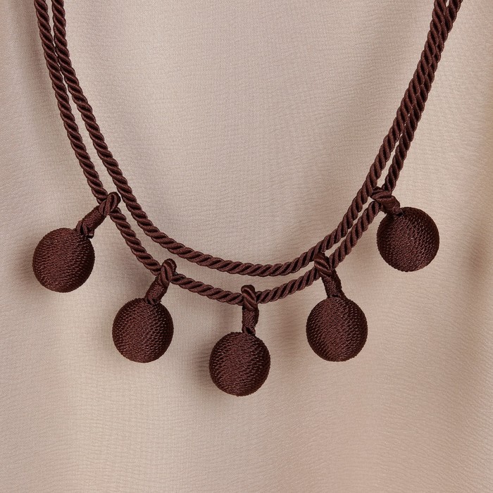 Кисть для штор "Шарлин", L-75(±1)см, 82, цвет коричневый