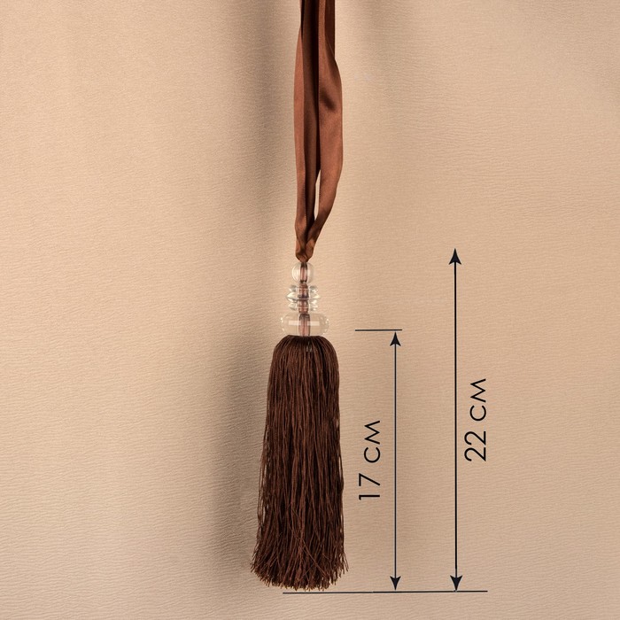 Кисть для штор "Камила", L-60(±1)см, 82, цвет коричневый