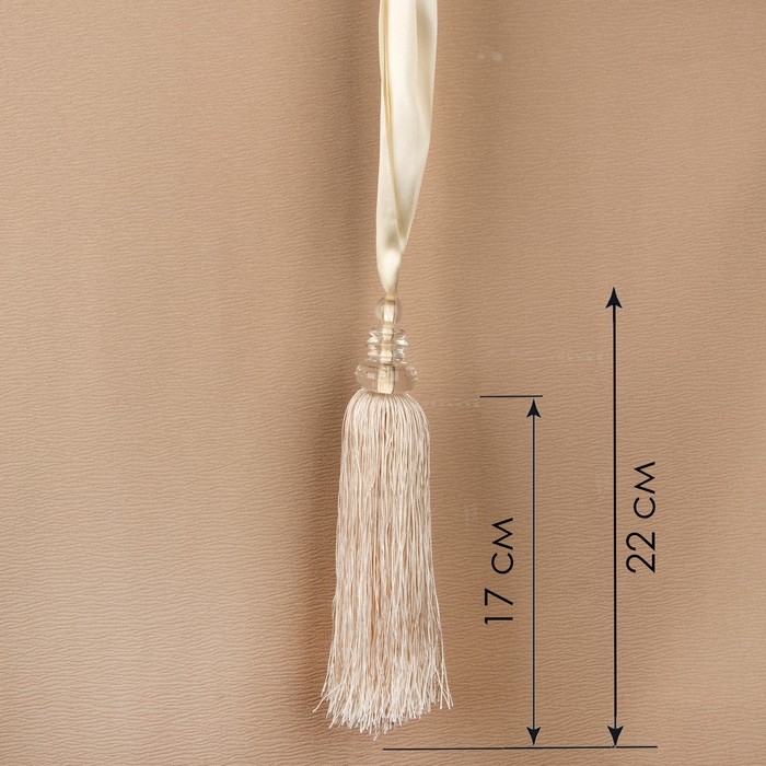 Кисть для штор "Камила", L-60(±1)см, 02, цвет бежевый