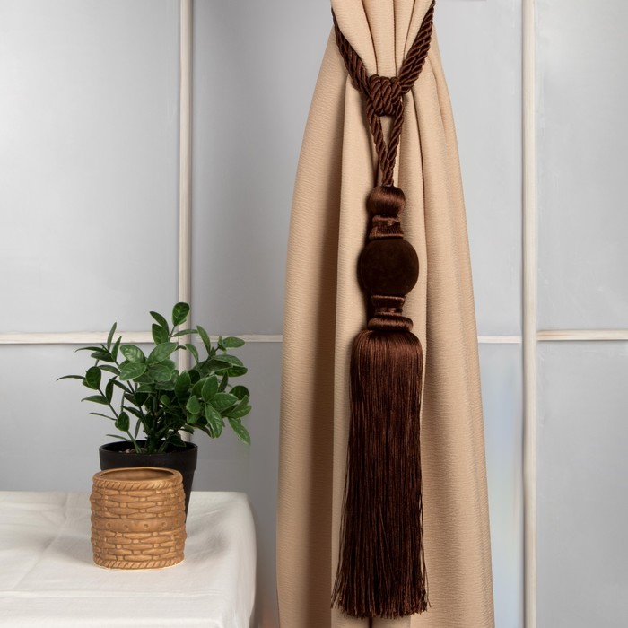Кисть для штор "Есения", L-78(±1)см, 82, цвет коричневый