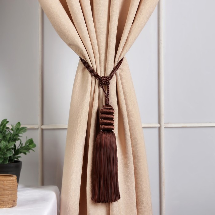 Кисть для штор "Наргиз", L-70(±1)см, 82, цвет коричневый