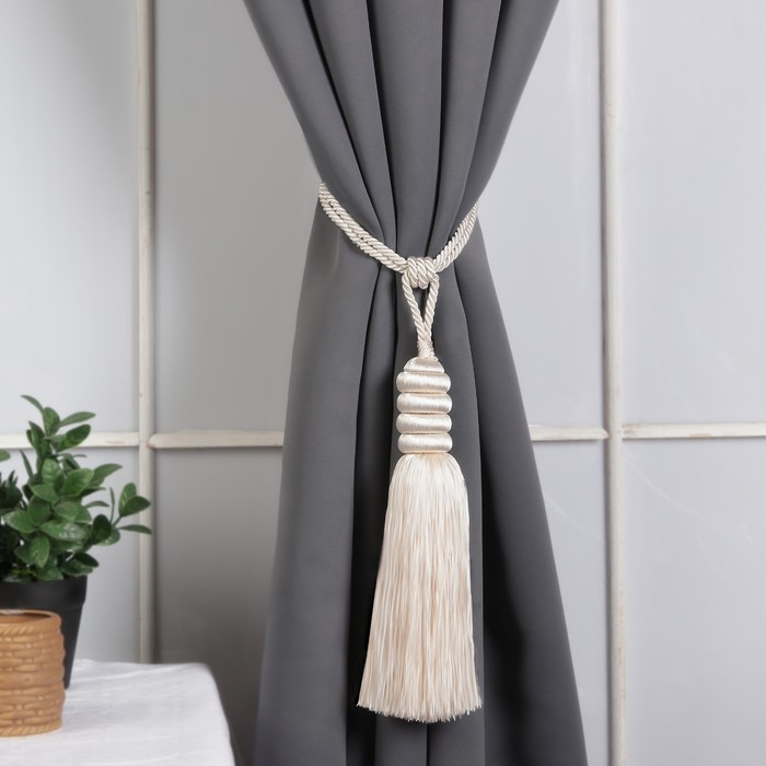 Кисть для штор "Наргиз", L-70(±1)см, 02, цвет бежевый