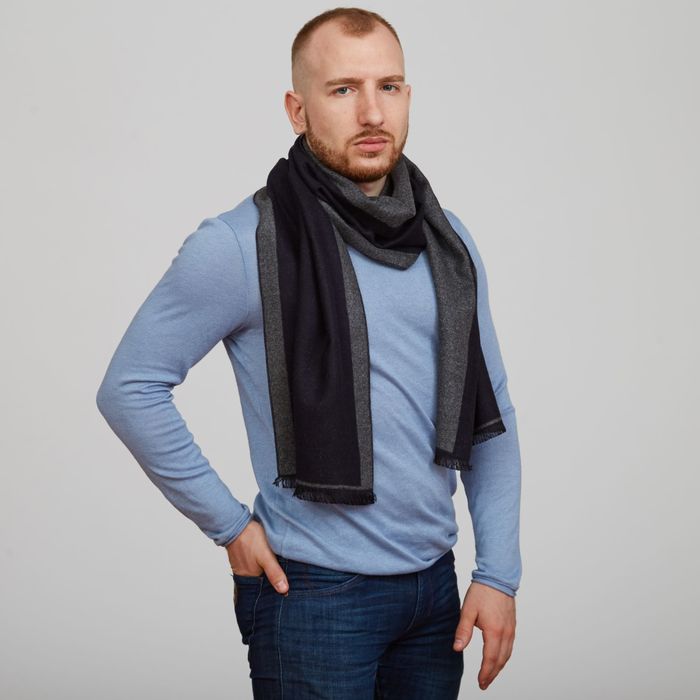 Шарф мужской "Этель" Лейтон 30 х 170 см, 80% х/б, 20% акрил