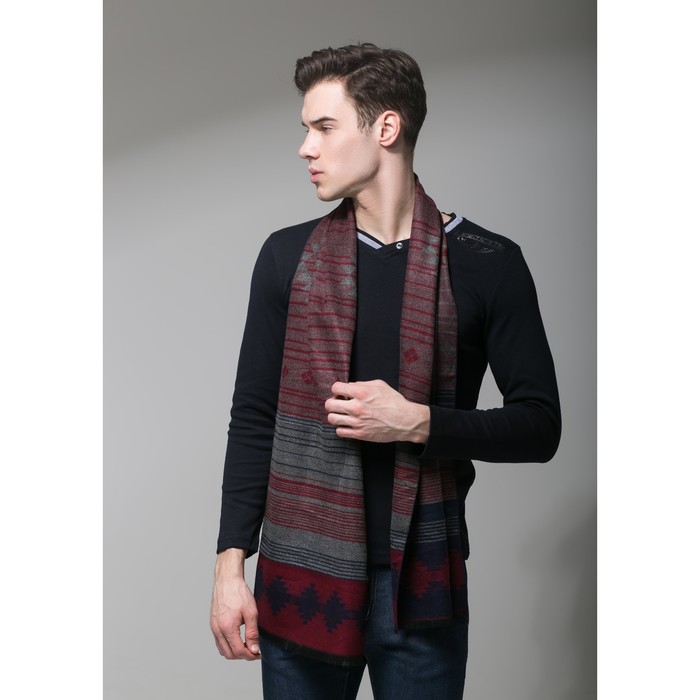 Шарф мужской "Этель" Винслоу 30 х 170 см, 80% х/б, 20% акрил