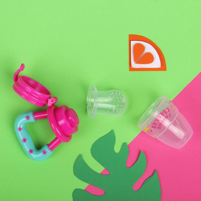 Ниблер «Самая сладкая», с силиконовой сеточкой, цвет розовый