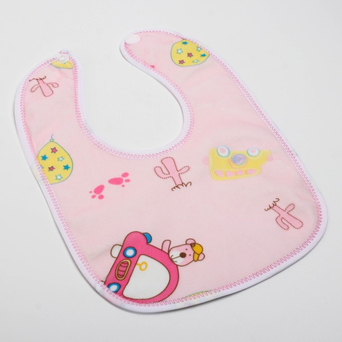 Нагрудник детский непромокаемый «Для малышек», на кнопках, цвета МИКС