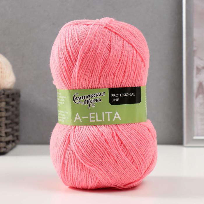 Пряжа A-elita (Аэлита) 50% шерсть, 50% акрил 781м/100гр (79 ярк.роз.)