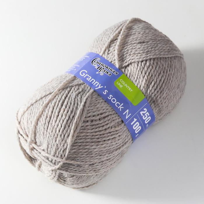 

Пряжа Granny`s sock N (Бабушкин носок Н) 100% акрил 250м/100гр (св.натуральный (195)