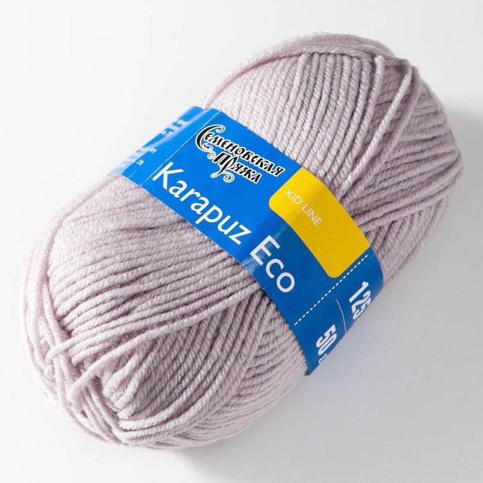 

Пряжа Karapuz Eco (КарапузЭко) 90% акрил, 10% капрон 125м/50гр ангора (1130)