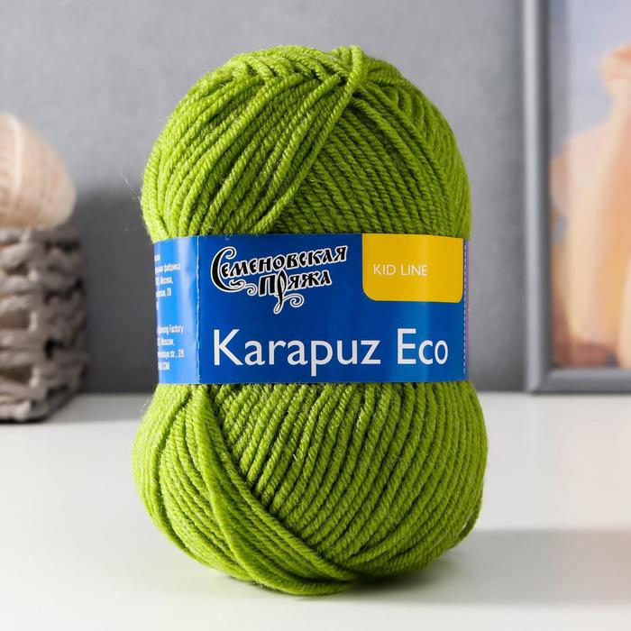 Пряжа Karapuz Eco (КарапузЭко) 90% акрил, 10% капрон 125м/50гр (323 аспарагус)