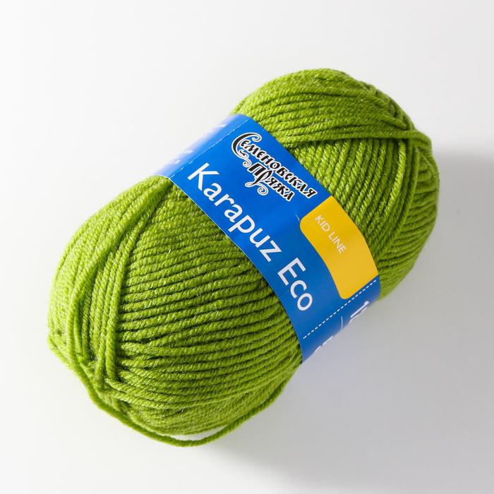 

Пряжа Karapuz Eco (КарапузЭко) 90% акрил, 10% капрон 125м/50гр аспарагус (323)
