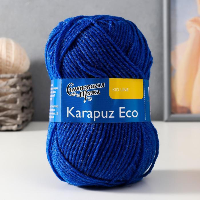 Пряжа Karapuz Eco (КарапузЭко) 90% акрил, 10% капрон 125м/50гр (180 василек)