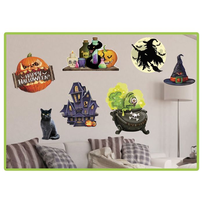 Набор для оформления Хеллоуина "Ведьмино логово" 7 шт.
