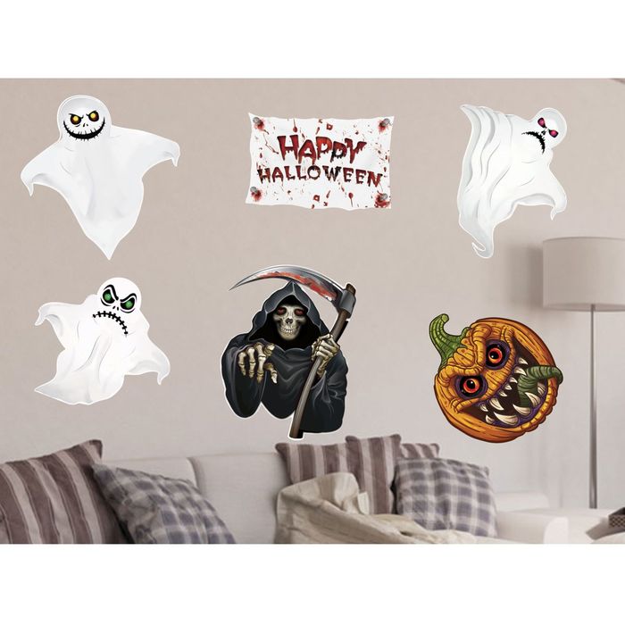 Набор для оформления Хеллоуина "Призраки" 6 шт.