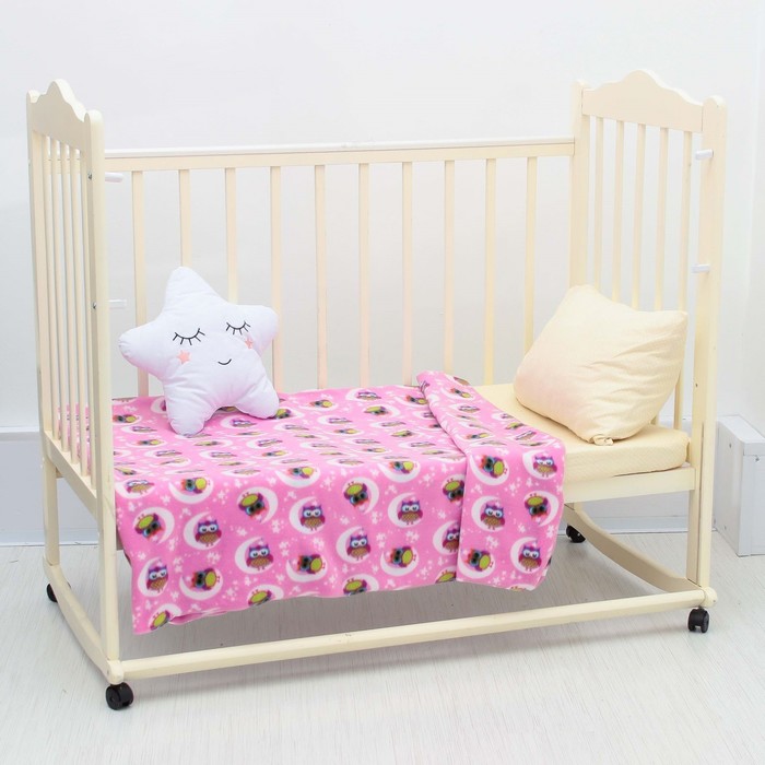 Плед "Экономь и Я" 75х100 см, Спокойной ночи, 150 г/м², 100% п/э