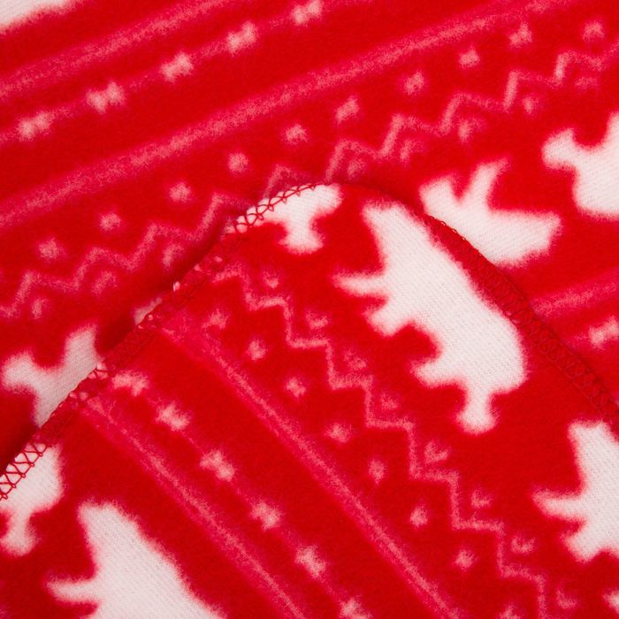 Плед "Экономь и Я" 75х100 см, Северный медведь, 150 г/м², 100% п/э