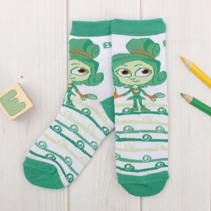 Носки детские ФИКСИКИ "Верта" бел., 20-22 см,10-12 лет, 80% хл,17% пэ,3% эл.