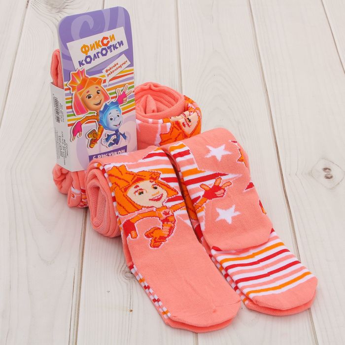 Колготки детские ФИКСИКИ "Симка" беж. р-р 104-110 см, 4-5 лет, 80% хл, 17% п/э, 3% эл
