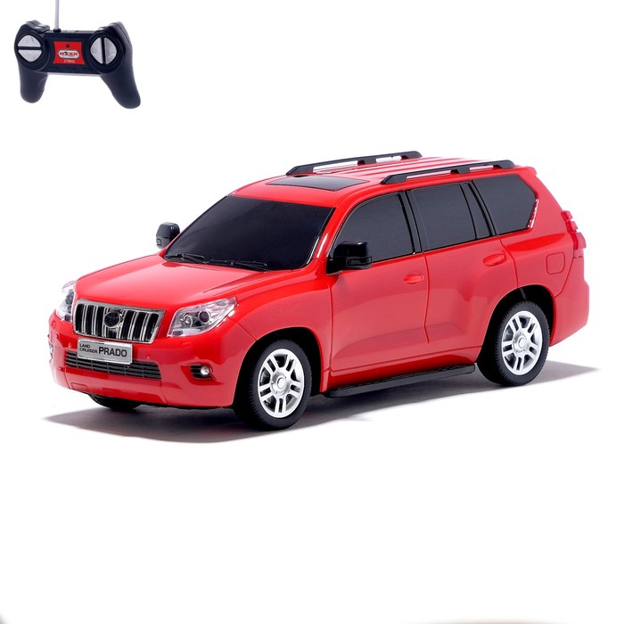 Машина радиоуправляемая "Toyota Land Cruiser Prado", 1:24, работает от батареек, свет, МИКС