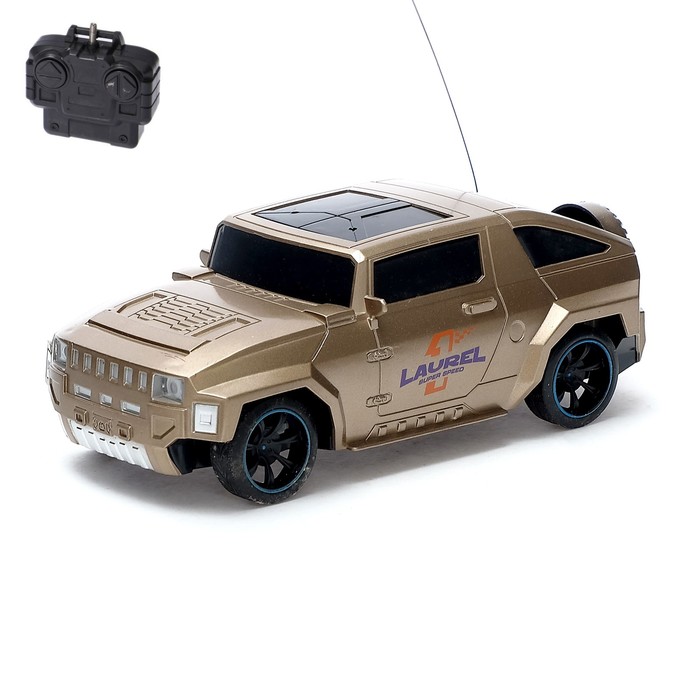 Машина радиоуправляемая "Внедорожник", работает от батареек, свет, МИКС