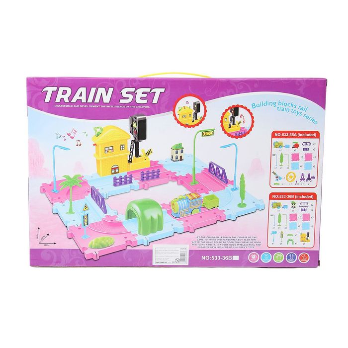 Железная дорога "Маленькая принцесса", работает от батареек, свет и звук