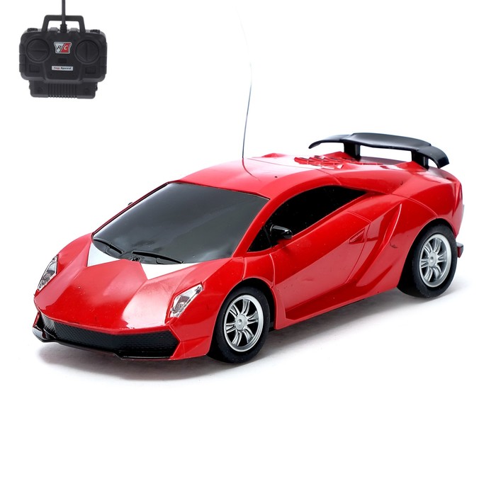 Машина радиоуправляемая "Ламбо", работает от батареек, световые эффекты, МИКС