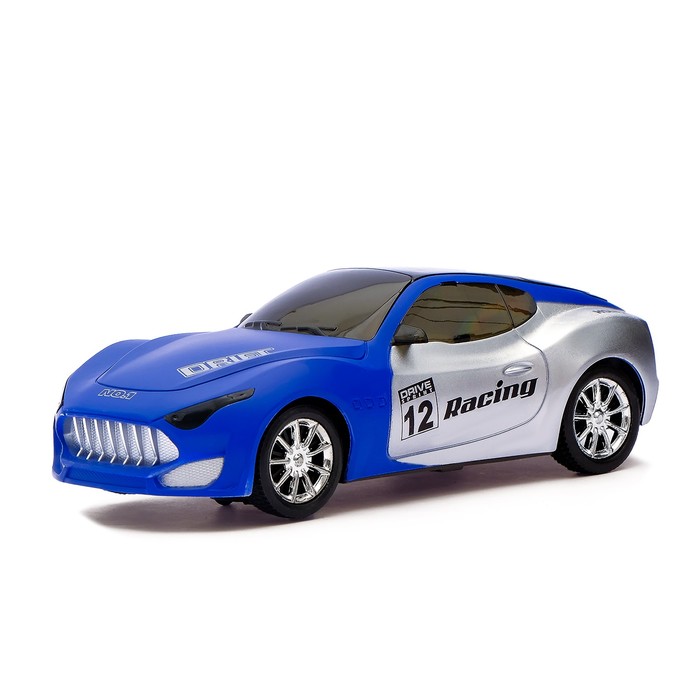 Машина "Гонка", работает от батареек, световые и звуковые эффекты, МИКС