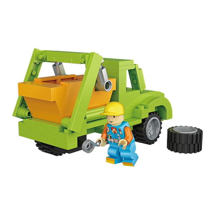 Конструктор «Забавный мусоровоз», 168 деталей