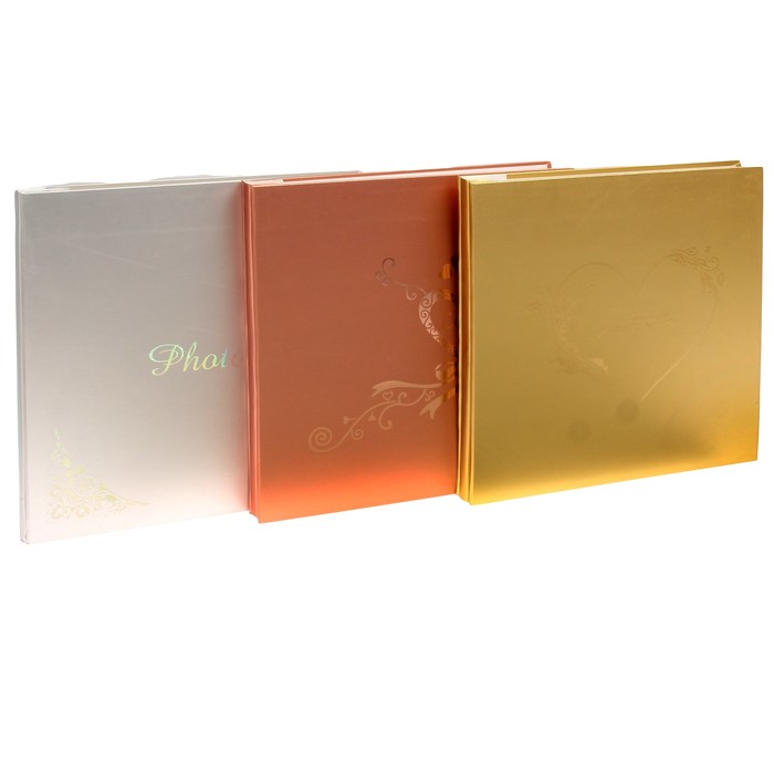 Фотоальбом магнитный 20 листов "Золотое сердце" МИКС 29х29х2,5 см