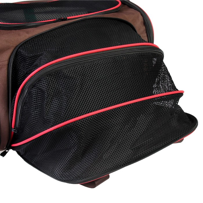 Сумка для переноски животных с мини-вольером, 41 х 23,5 х 27,5 см, микс цветов