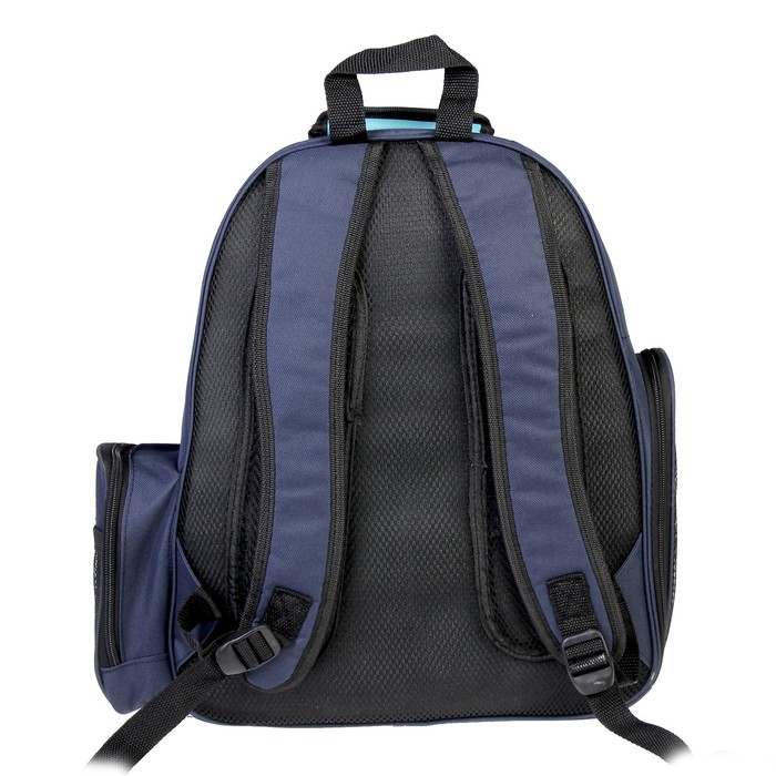 Рюкзак для переноски животных с мини-вольером, 40 х 20 х 44 см, синий