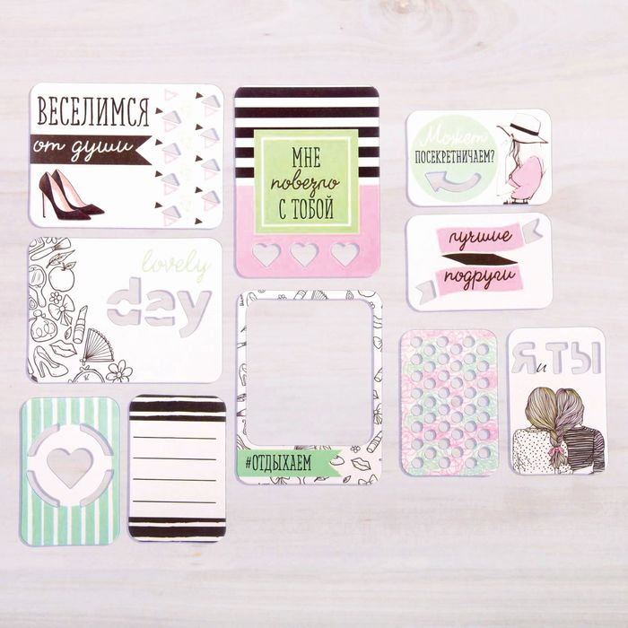 Набор карточек для творчества "#На_шпильках", 9,5 х 10 см