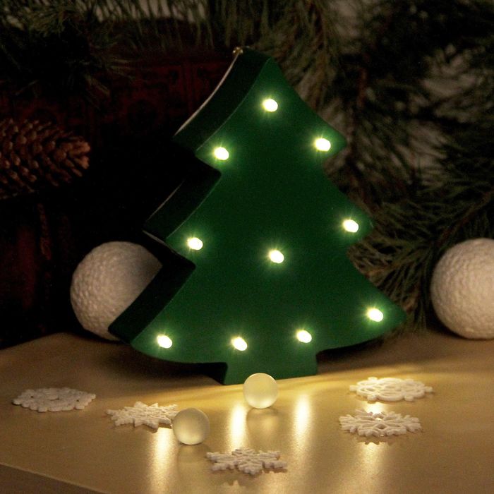 Декор с подсветкой "Ёлка"