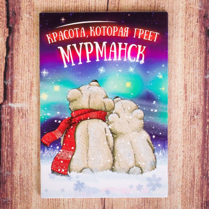 Магнит двусторонний «Мурманск»