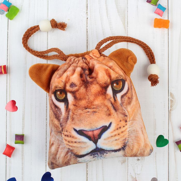 Сумочка "Лев" на завязках