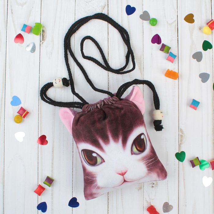 Сумочка "Котик" на завязках