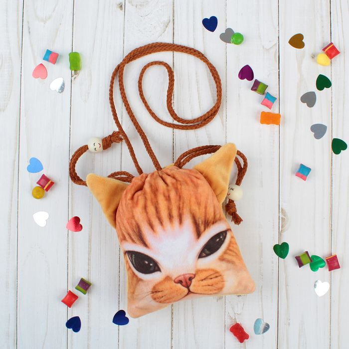 Сумочка "Кот" на завязках