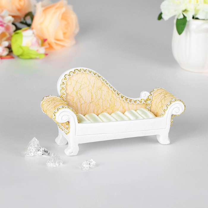 Подставка под кольца "Кушетка" 14*4,7*8, цвет золотой