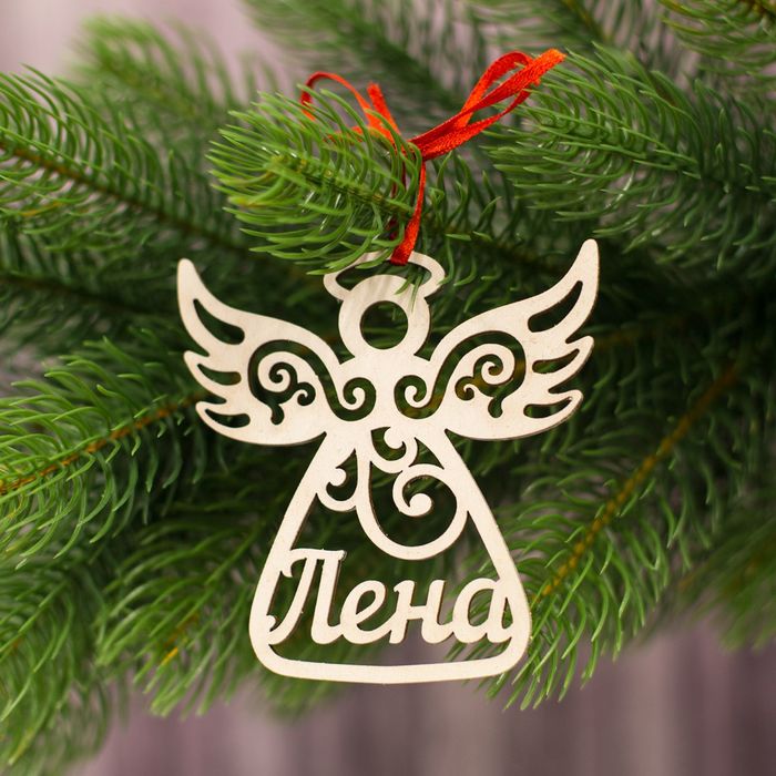 Подвеска на елку ангел "Лена"