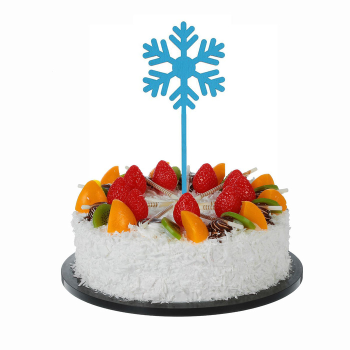 Топпер "Снежинка" голубой