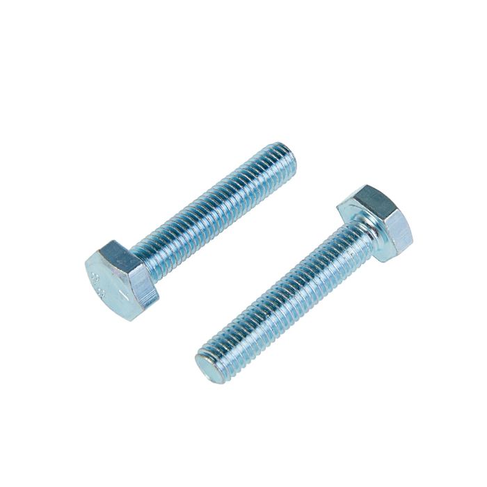 Болт DIN933 TUNDRA krep, с шестигранной головкой, М10х50 мм, оцинкованный, 2 шт.