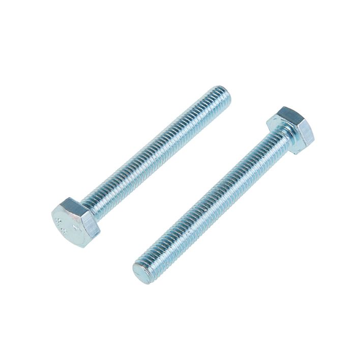 Болт DIN933 TUNDRA krep, с шестигранной головкой, М10х80 мм, оцинкованный, 2 шт.