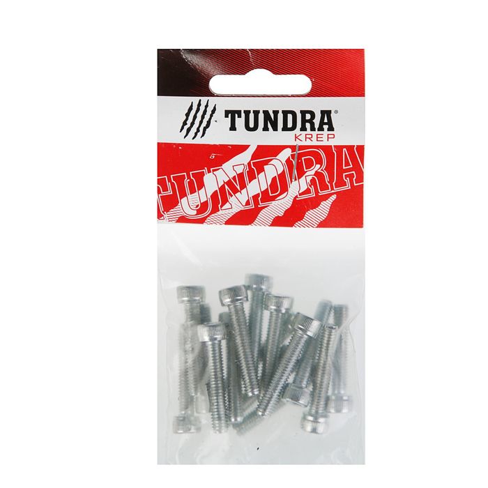 Болт DIN912 TUNDRA krep, с цилиндрической головкой и внутр. шестигранником, 6х30 мм, 15 шт. 258976