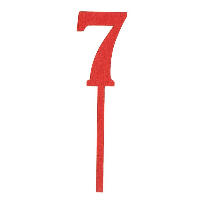 Топпер Цифра 7, красный