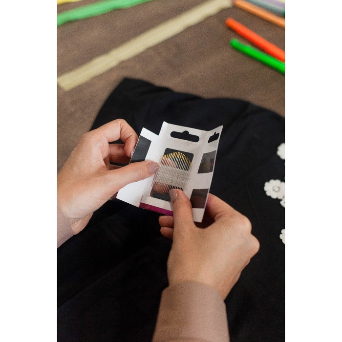 Иглы швейные, особо острые, с золотым ушком, №1-5, 16шт