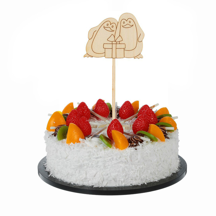 Топпер "Пингвины с подарочками"