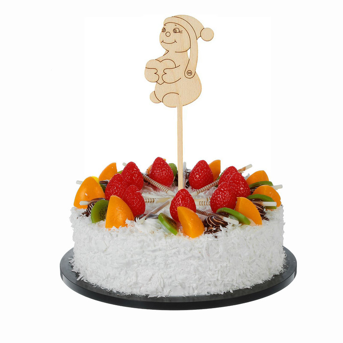 Топпер "Снеговичок с сердцем"