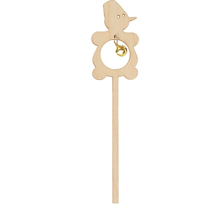 Топпер "Снеговик с бубенчиком"